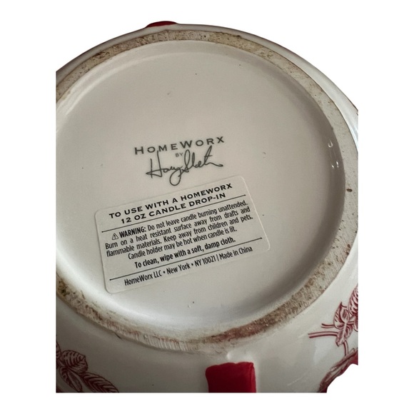 Harry Slatkin HomeWorx Caramic Egg Shape Candle Holder and cookie jar. - Picture 5 of 6